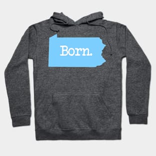 Pennsylvania Born PA Blue Hoodie